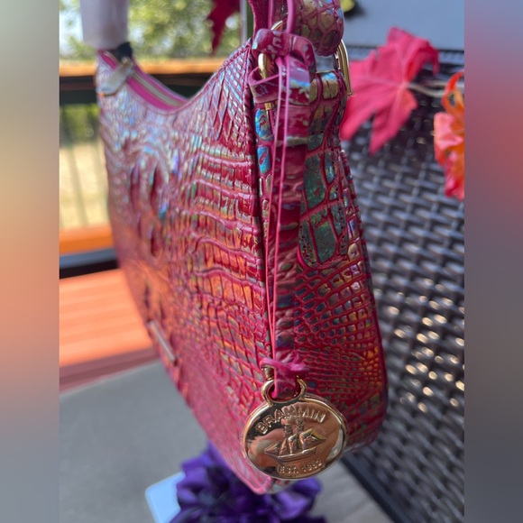 NWT Brahmin Shayna MAGENTA WONDERLAND Melbourne Crossbody - Picture 5 of 15